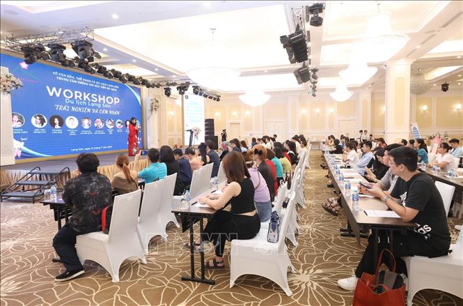 Trong ảnh: Quang cảnh Workshop Du lịch Lạng Sơn trải nghiệm và cảm nhận. Ảnh: Anh Tuấn – TTXVN