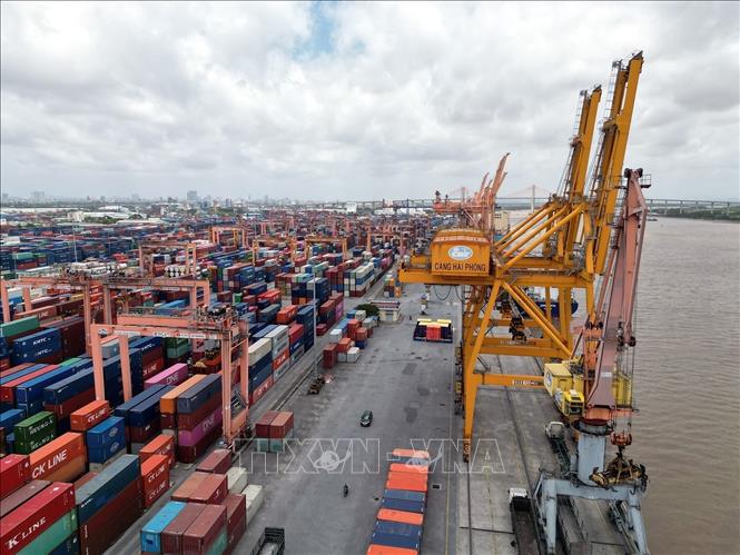 Thành phố quy hoạch tổng diện tích đất cho logistics đến năm 2025 là khoảng 2.061 ha, đến năm 2030 là 2.156 ha. Ảnh: Tuấn Anh - TTXVN