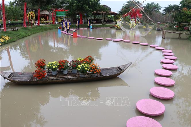 A tourist site in Tan Quy Dong precinct, Sa Dec city. VNA Photo: Nguyễn Văn Trí 