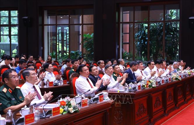 Các đại biểu dự buổi lễ. Ảnh: Văn Điệp - TTXVN