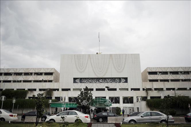 Tòa nhà Quốc hội Pakistan ở Islamabad. Ảnh: AFP/TTXVN