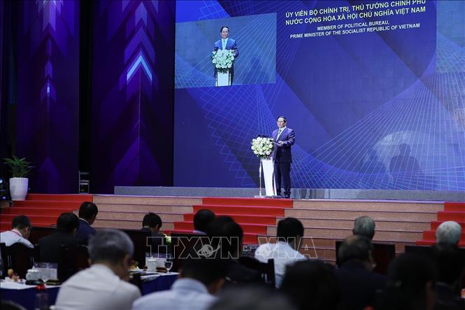 Thủ tướng Phạm Minh Chính phát biểu chỉ đạo hội nghị. Ảnh: Dương Giang-TTXVN
