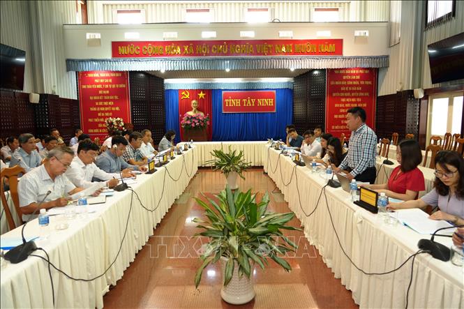 Trong ảnh: Quang cảnh buổi làm việc. Ảnh: Minh Phú - TTXVN