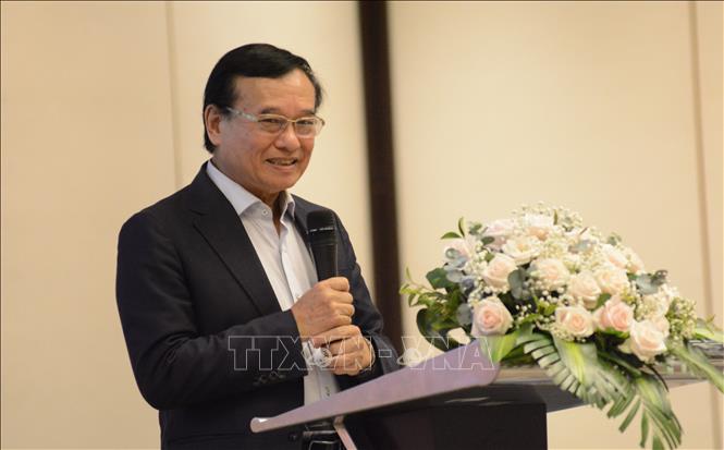Ông Lương Minh Sâm, Chủ tịch Hội đồng trường Đại học Đông Á phát biểu. Ảnh: Văn Dũng-TTXVN