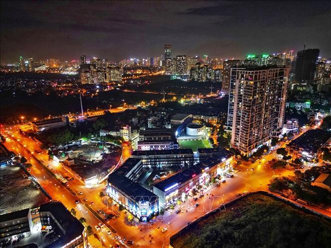 Khu đô thị Mỗ Lao, quận Hà Đông với tổng diện tích quy hoạch 126 ha, chỉ cách trung tâm nội đô Hà Nội khoảng 10km, xung quanh là một thế thống các tuyến đường giao thông huyết mạch của thành phố. Ảnh: Tuấn Anh – TTXVN