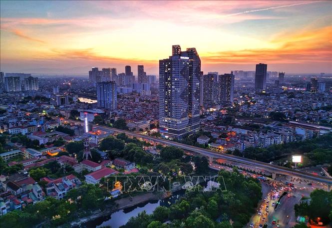 Một góc trung tâm quận Hà Đông. Ảnh: Tuấn Anh - TTXVN