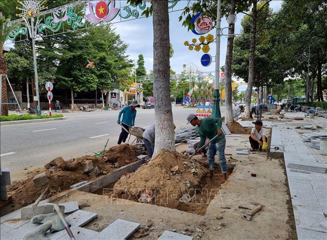Thành phố Phan Rang – Tháp Chàm tập trung đầu tư, xây dựng hạ tầng đô thị. Ảnh: Nguyễn Thành – TTXVN