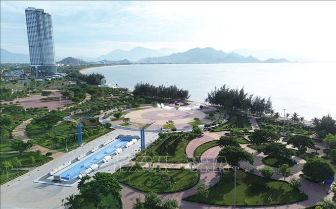 Một góc công viên biển Bình Sơn, thành phố Phan Rang – Tháp Chàm. Ảnh: Nguyễn Thành – TTXVN