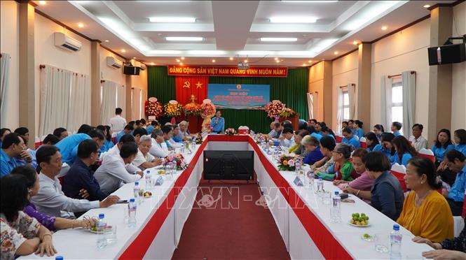 Trong ảnh: Quang cảnh buổi họp mặt. Ảnh: Nhựt An - TTXVN