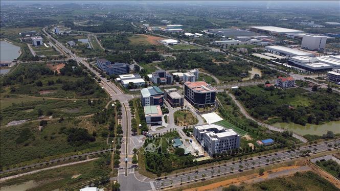 Hiện nay, Bộ Khoa học và Công nghệ đang xây dựng “Đề án phát triển Khu Công nghệ Cao Hòa Lạc đến năm 2030, tầm nhìn đến năm 2045” theo hướng phù hợp với Chiến lược Phát triển Khoa học Công nghệ và Đổi mới Sáng tạo giai đoạn 2021-2030. Ảnh: Huy Hùng - TTXVN
