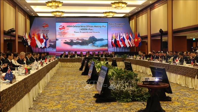 A view of the ASEAN Defence Senior Officials' Meeting Plus (ADSOM+). VNA Photo: Đào Trang