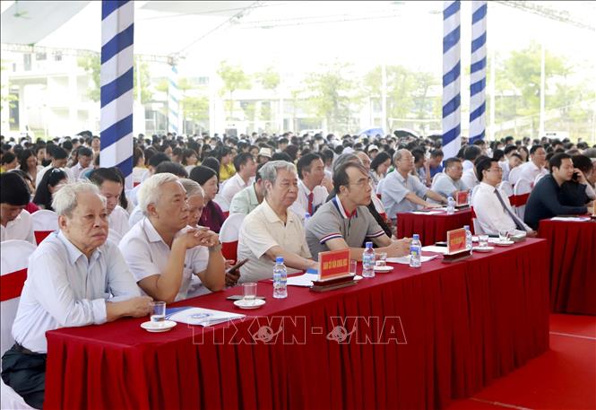 Các đại biểu tham dự Trại hè Hùng Vương lần thứ XVII. Ảnh: Hoàng Hùng -TTXVN