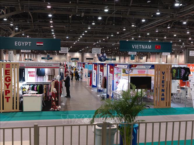 Vietnamese stalls at the show. Photo by courtesy/VNA