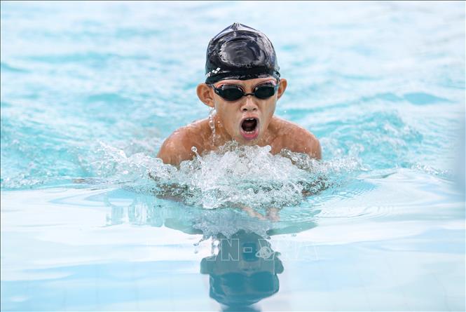 Giải bơi - lặn toàn quốc diễn ra kịch tính tại Tây Ninh. Ảnh: Giang Phương - TTXVN