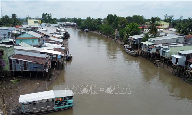 Kênh Mương Khai - Đốc Phủ Hiền, đoạn qua xã Phong Hòa (Lai Vung, Đồng Tháp). Ảnh: Nhựt An - TTXVN