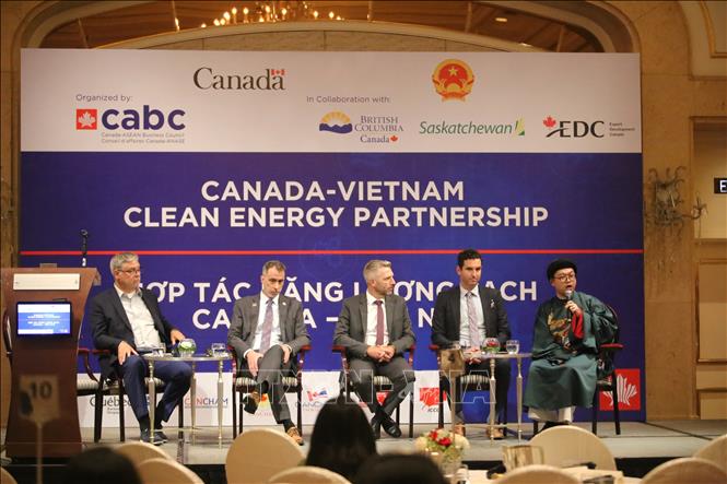 Diễn đàn Hợp tác năng lượng sạch Canada - Việt Nam. Ảnh: Thành Chung - TTXVN