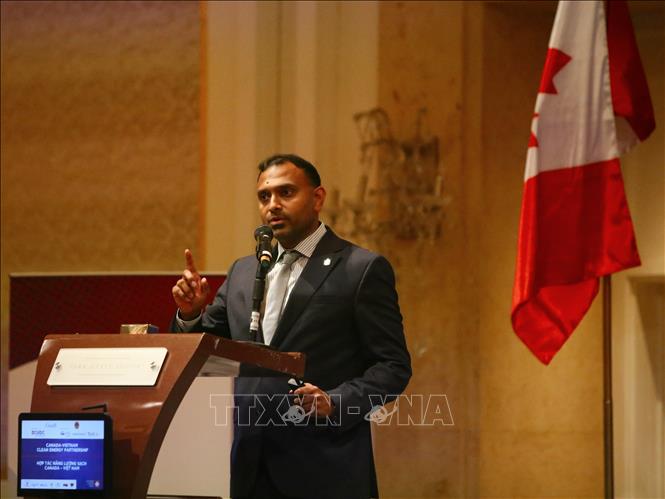 Ông Ranjith Narayanasamy, Chủ tịch kiêm CEO của Viện nghiên cứu công nghệ hóa dầu PTRC phát biểu tại diễn đàn. Ảnh: Thành Chung - TTXVN