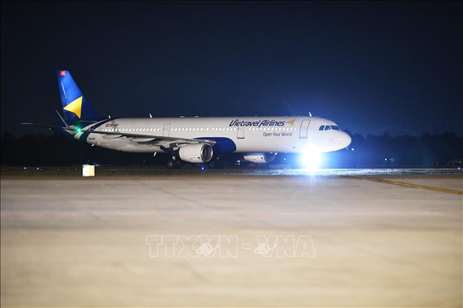Vietravel Airlines’ plane at Tan Son Nhat airport in Ho Chi Minh City. Photo by courtesy/VNA