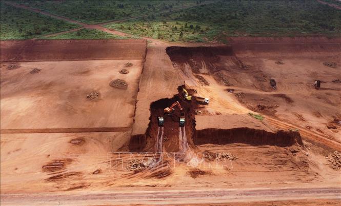 Equipment and facilities for building Long Thanh Airport. Photo by courtesy/VNA