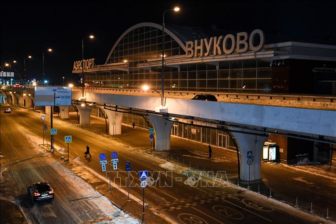 (Tư liệu) Quang cảnh bên ngoài sân bay Vnukovo tại Moskva, Nga. Ảnh: AFP/TTXVN