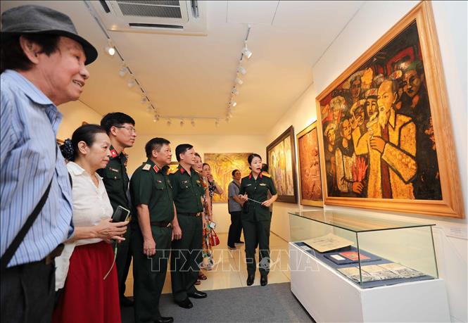 Triển lãm mở cửa đón khách tham quan từ ngày 29/8/2023 và kéo dài đến hết tháng 9/2023 tại Bảo tàng Lịch sử Quân sự Việt Nam (28A Điện Biên Phủ, Ba Đình, Hà Nội). Ảnh: Thanh Tùng - TTXVN 