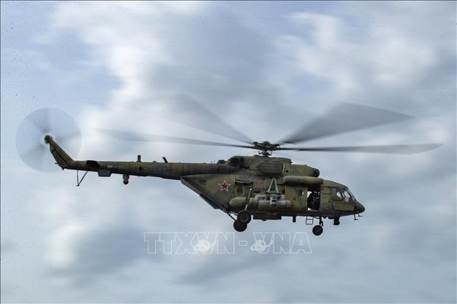 (Tư liệu) Một máy bay Mi-8 của Nga. Ảnh: AFP/TTXVN 
