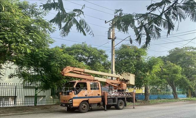 Dịch vụ điện bị gián đoạn trên diện rộng tại thủ đô La Habana, Cuba. Ảnh: Mai Phương - Pv TTXVN tại La Habana 