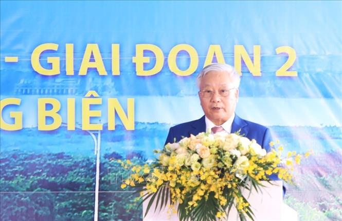 Đại diện nhà thầu Vinaconex phát biểu. Ảnh: Tuấn Anh - TTXVN