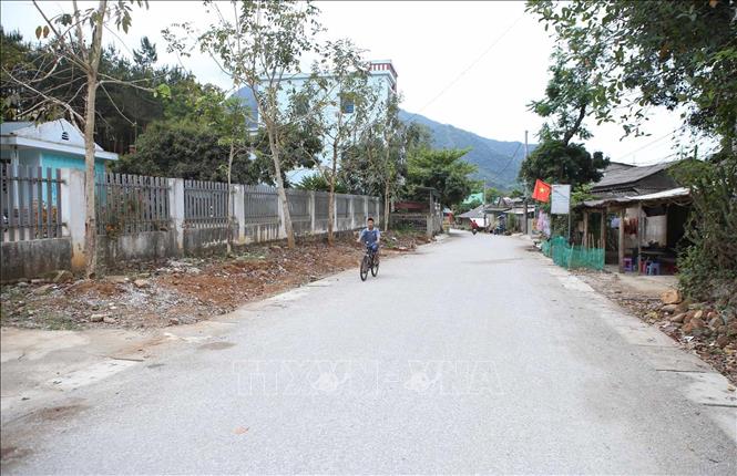 Đường giao thông nông thôn tại xã Mường Kim (Than Uyên, Lai Châu). Ảnh: Quý Trung – TTXVN