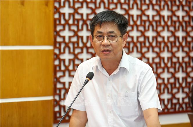 Ông Nguyễn Tấn Lợi, Cục trưởng Cục Thuế tỉnh Tây Ninh phát biểu tại hội nghị. Ảnh: Giang Phương - TTXVN