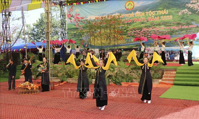 Một tiết mục văn nghệ tại Ngày hội. Ảnh: Xuân Tư - TTXVN