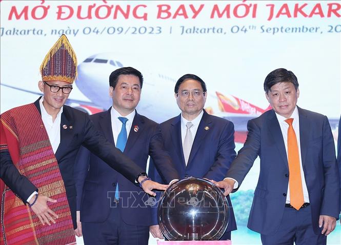 PM Pham Minh Chinh attends the opening ceremony. VNA Photo: Dương Giang