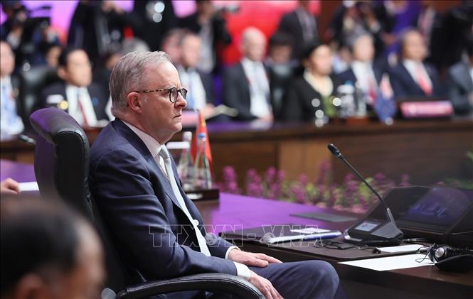 Thủ tướng Australia Anthony Albanese tham dự Hội nghị Cấp cao Đông Á lần thứ 18. Ảnh: Dương Giang-TTXVN
