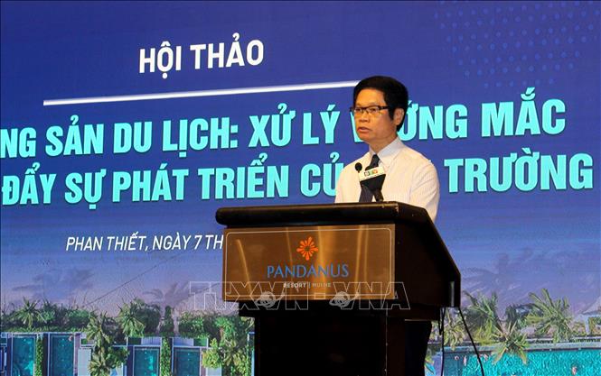 Ông Vũ Tiến Lộc, Ủy viên Ủy ban kinh tế Quốc hội, Chủ tịch VIAC, phát biểu tại Hội thảo. Ảnh: Hồng Hiếu- TTXVN