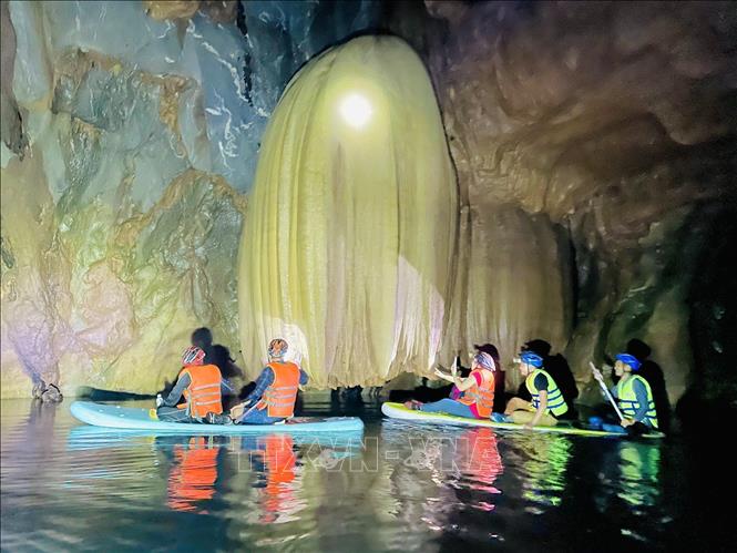 The boat journey from its entrance to exit takes a little over an hour. Photo by courtesy/VNA