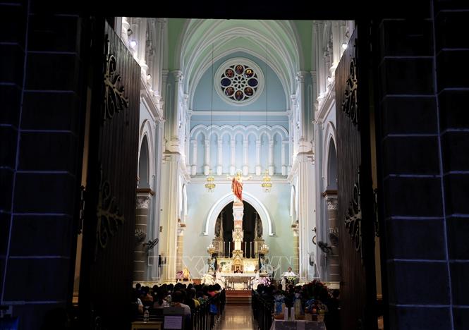 The nave of Huyen Sy Church. VNA Photo: Hồng Đạt