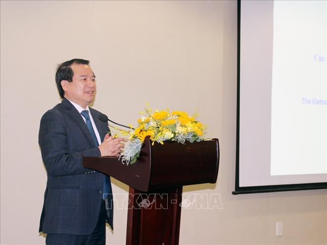 Ông Hà Văn Siêu, Phó Cục trưởng Cục Du lịch Việt Nam đánh giá về cơ hội kết nối hệ sinh thái du lịch nội địa và quốc tế của Kiên Giang tại hội nghị. Ảnh: Mỹ Phương - TTXVN.