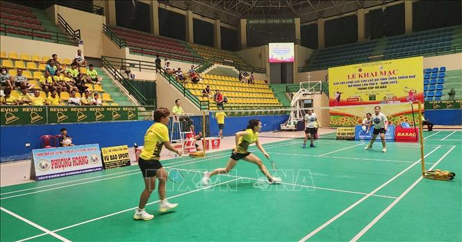  Các vận động viên tham gia thi đấu. Ảnh: Tường Vi - TTXVN. 
