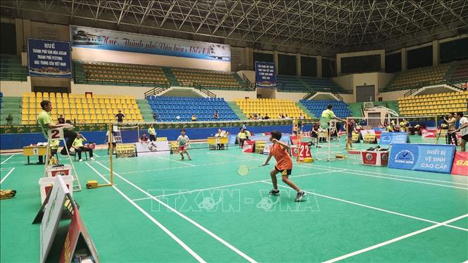  Các vận động viên tham gia thi đấu. Ảnh: Tường Vi - TTXVN. 