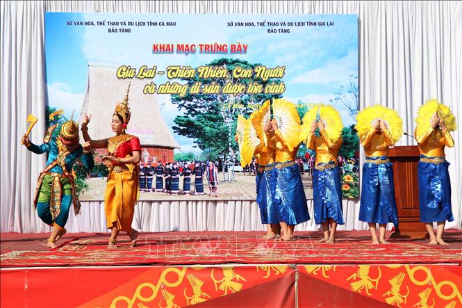 Nghệ thuật múa Rô băm của đồng bào dân tộc Khmer Nam Bộ được phát huy, bảo tồn. Ảnh: Kim Há-TTXVN 