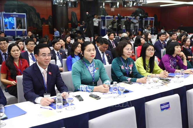 Vietnamese delegates attend the opening ceremony. VNA Photo
