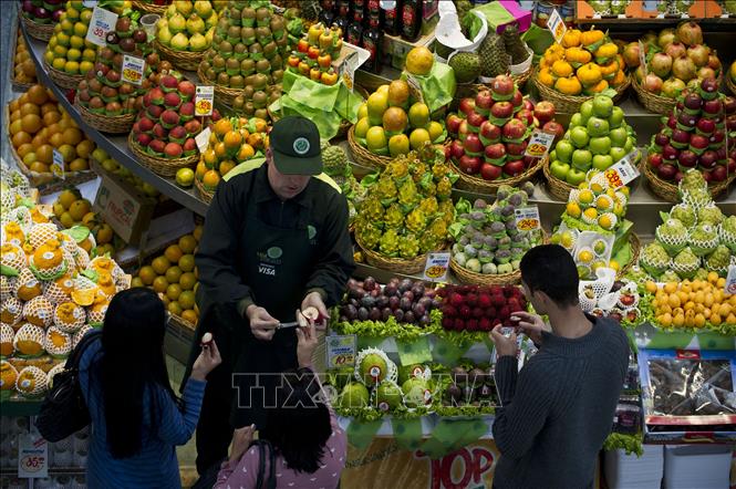 Một chợ ở Sao Paulo, Brazil. Ảnh: AFP/TTXVN