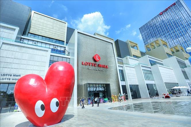 Lotte Mall Tây Hồ chính thức đi vào hoạt động từ ngày 22/9. Ảnh: Tuấn Đức - TTXVN