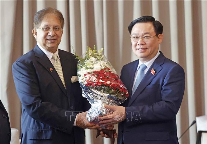 NA Chairman and President of the Bangladesh-Vietnam Friendship Society (BVFS) Shamsher M. Chowdhury. VNA Photo: Doãn Tấn