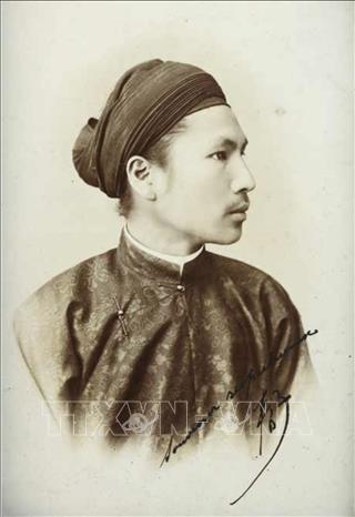 Ảnh Vua Hàm Nghi, cựu hoàng đế An Nam vào khoảng năm 1900. Ảnh: TTXVN phát 
