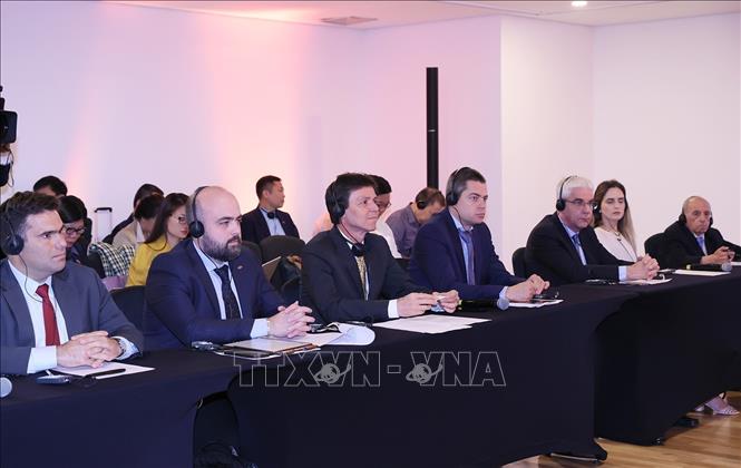 Đại diện các doanh nghiệp Brazil tham gia toạ đàm. Ảnh: Dương Giang-TTXVN
