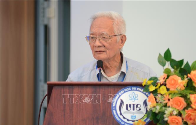 GS.TS. Vũ Đức Thi phát biểu tại Hội nghị. Ảnh: Văn Dũng - TTXVN