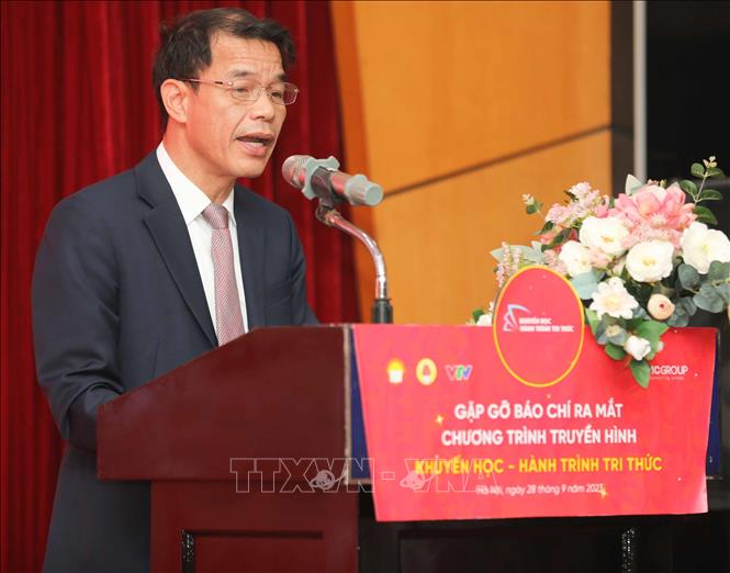 Phó trưởng Ban Tuyên giáo Trung ương Vũ Thanh Mai phát biểu. Ảnh: Thanh Tùng - TTXVN