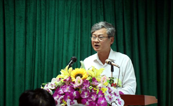 Phó Chủ tịch UBND tỉnh Hưng Yên Nguyễn Duy Hưng phát biểu tại buổi khen thưởng lực lượng Công an tỉnh Hưng Yên có thành tích xuất sắc trong đấu tranh, phòng chống ma túy. Ảnh: Mai Ngoan-TTXVN
