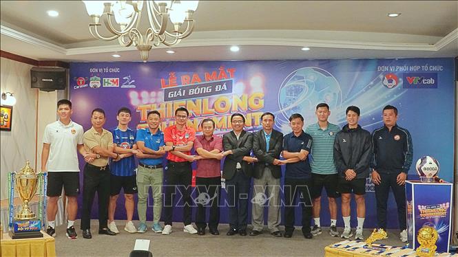 Quang cảnh lễ ra mắt giải bóng đá Thiên Long Tournament. Ảnh: Hoài Nam - TTXVN